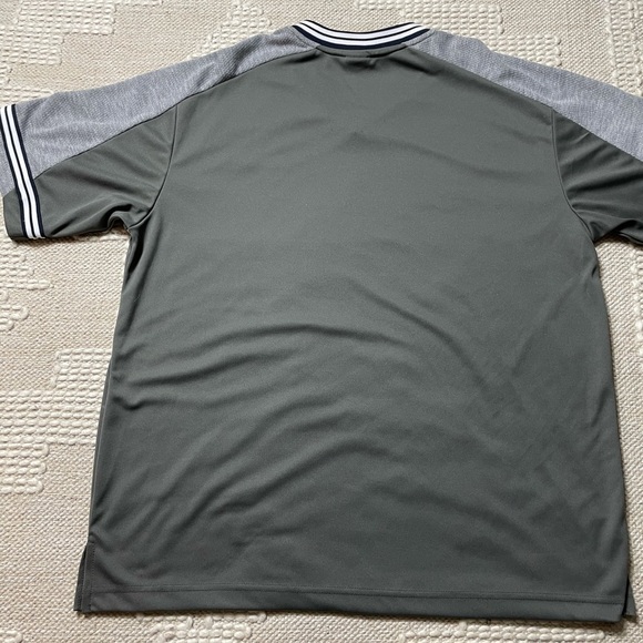 Men’s Starter V Neck Tee Shirt Gray Navy Sz Large - Picture 4 of 7